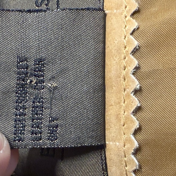 Vintage Brandon Thomas Womens XL Tan Suede Vest Button Front Pockets Ranch Boho - Picture 5 of 7